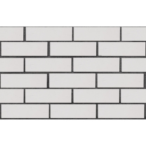 Клинкерный кирпич белый 250x85x65 Вернамо, винтаж, серия Обсидиан,  ЛСР