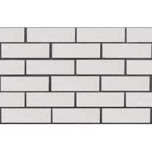Клинкерный кирпич белый ВЕРНАМО, гладкий, серия Обсидиан,  ЛСР
