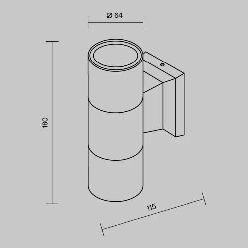 Купить Уличный настенный светильник Bowery O574WL-02GR - фото: 6