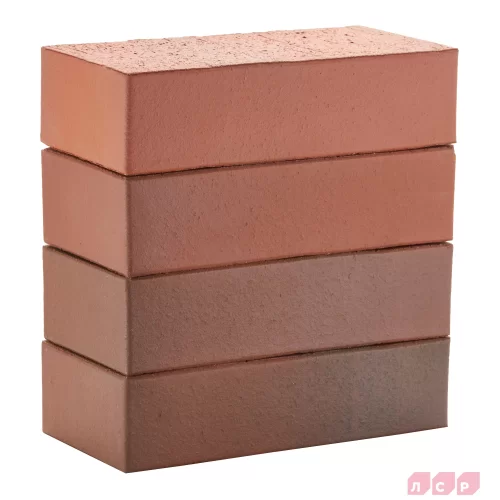 Красный флэш лицевой полнотелый керамический кирпич производства ЛСР на печь