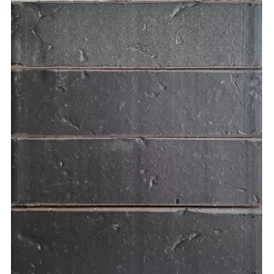 Клинкерный кирпич черный графит Базальт 6 Рустика  эконом 250x120x65,  Керамейя