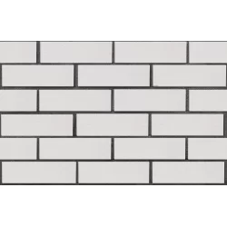 Клинкерный кирпич белый ВЕРНАМО, винтаж, серия Обсидиан,  ЛСР