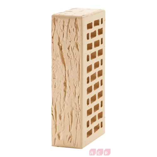 Кирпич керамический бежевый, поверхность рустик, ЛСР Брест