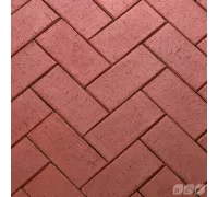 ЭДИНБУРГ темно-красный, 200х100х50, клинкер тротуарный, ЛСР