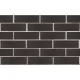 Облицовочный клинкерный кирпич Рейкьявик черный глянец 250x85x65, серия Обсидиан, ЛСР в Минске