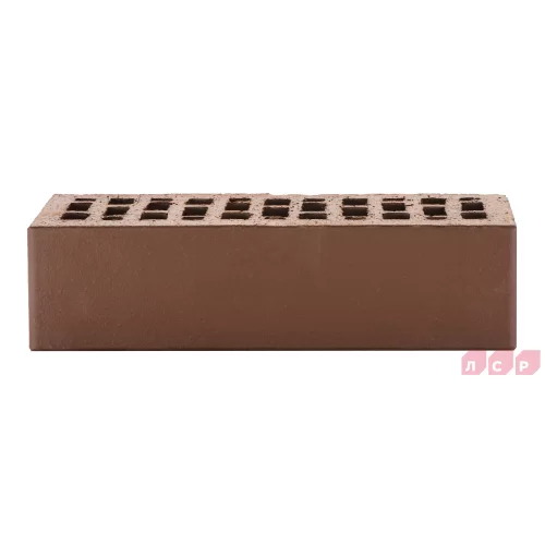 Купить Кирпич керамический ТЁМНО-КОРИЧНЕВЫЙ, поверхность гладкая, ЛСР - фото: 1
