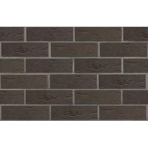 Клинкерный кирпич темно-красный, с черным песком ЛИССАБОН, винтаж, серия Возрождение, ЛСР