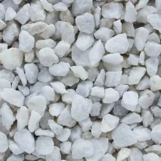 Щебень мраморный белый 5-10мм (20 кг) ЩМ 5-10