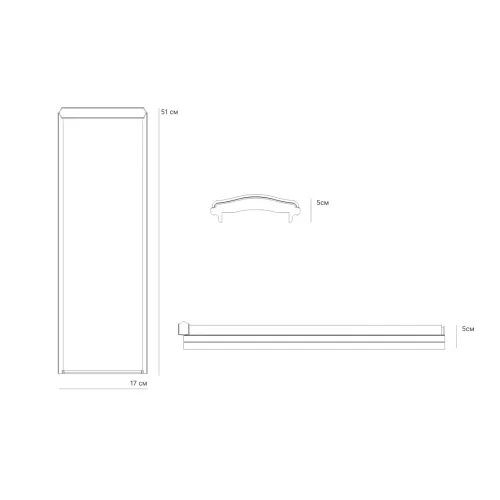 Купить Парапет полимеркомпозитный с посадкой 130мм на полкирпича, чёрный, MONBLAN  - фото: 1