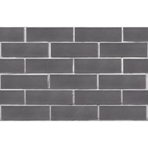 Облицовочный клинкерный кирпич Гётеборг графит 250x85x65, гладкий серия Обсидиан, ЛСР