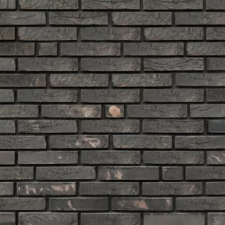 Гамма чёрная,  BakSteen, кирпич ручной формовки
