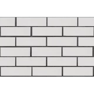 Клинкерный кирпич белый ВЕРНАМО, гладкий, серия Обсидиан,  ЛСР