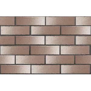 Клинкерный кирпич коричнево-белый НАРВИК, винтаж, серия Обсидиан,  ЛСР