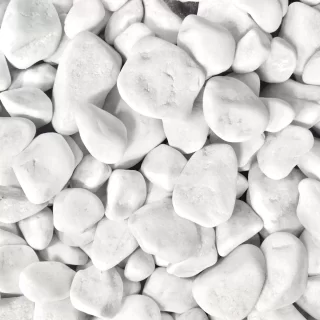 Мрамор галтованный белый фр. 20-40мм (20кг) ЩКНгалт (20кг)