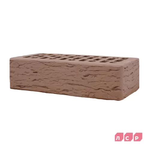 Кирпич керамический светло-коричневый, поверхность рустик Гродно