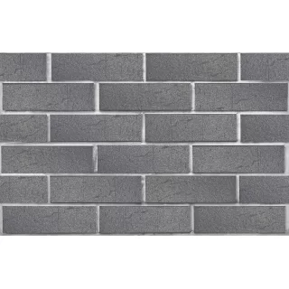 Клинкерный кирпич серебристый ЭЛЬФУС, винтаж, серия Обсидиан,  ЛСР