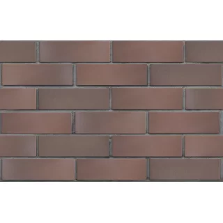 Клинкерный кирпич коричневый флэш БРЮГГЕ, гладкий,  серия Классика, ЛСР