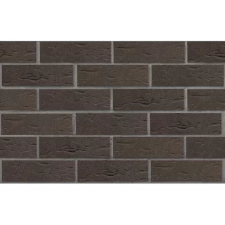 Клинкерный кирпич темно-красный, с черным песком ЛИССАБОН, винтаж, серия Возрождение, ЛСР