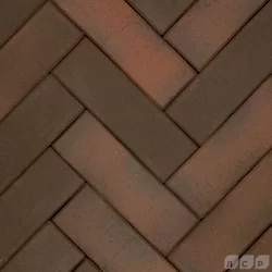 ГЛАЗГО ЛОНГ темно-красный флэш, 250х80х50, клинкер тротуарный, ЛСР