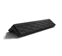 Парапет полимеркомпозитный с посадкой 130мм на полкирпича, чёрный, EVEREST