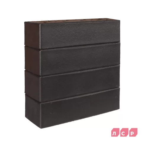 Облицовочный клинкерный кирпич Гётеборг 250x85x65, гладкий серия Обсидиан, ЛСР