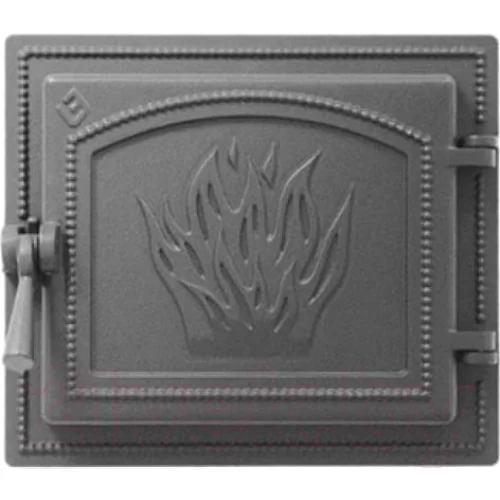 Купить Дверь топочная герметичная Везувий 261 Бронза - 280х320