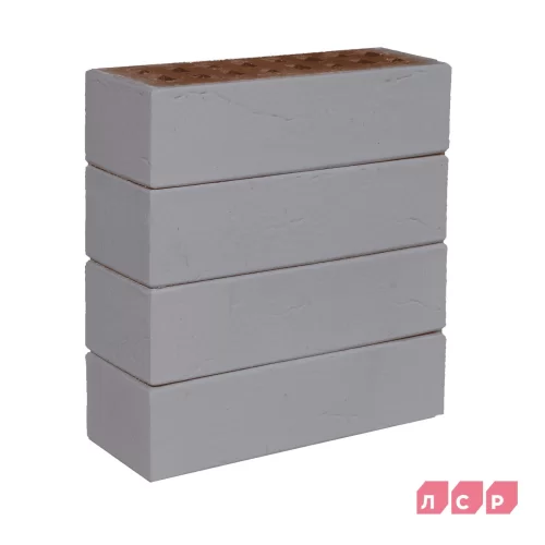 Клинкерный кирпич серый 250x85x65 Осло, винтажный, серия Обсидиан