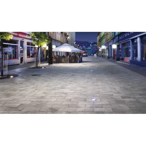 Купить Польская плитка тротуарная графитово-белая, 250х250х60, Umbriano, Semmelrock - фото: 3