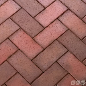 НОТТИНГЕМ красный флэш, 200х100х50, клинкер тротуарный, ЛСР