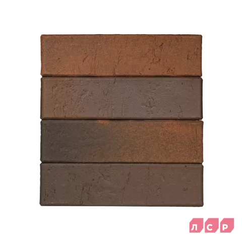 Облицовочный клинкерный кирпич Прага светло-коричневый флэш, Крафт, ЛСР
