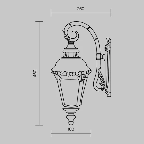 Купить Уличный настенный светильник Goiri O029WL-01BZ - фото: 6