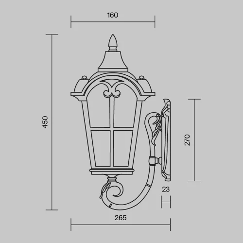 Купить Уличный настенный светильник Albion O413WL-01BZ1 - фото: 5