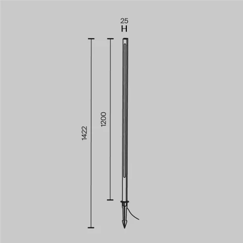 Ландшафтный светильник Pole O440FL-L18GF3K — фото 6, Ландшафтные светильники, Maytoni