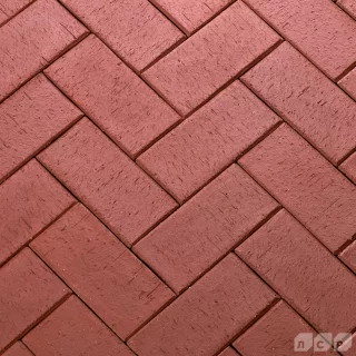 ЭДИНБУРГ темно-красный, 200х100х50, клинкер тротуарный, ЛСР