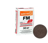 Цветная смесь (фуга) для заделки швов кирпича тёмно-коричневый, FM-F  Quickmix