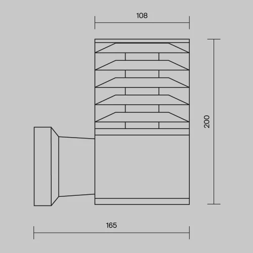 Купить Уличный настенный светильник Bronx O576WL-01GR - фото: 5