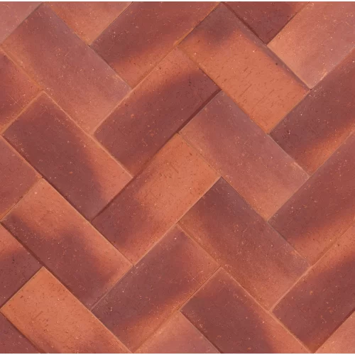 МАНЧЕСТЕР темно-красный флэш, 200х100х50, клинкер тротуарный, ЛСР