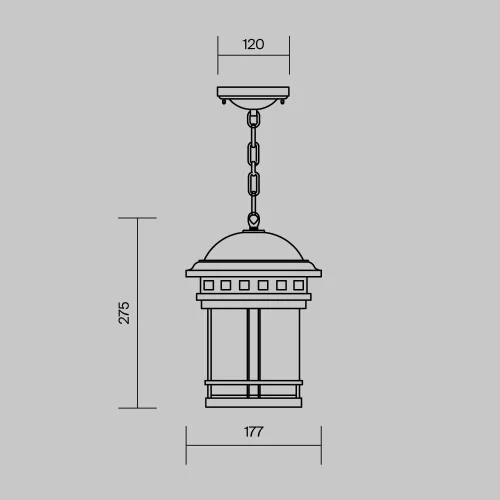 Купить Уличный подвесной светильник Salamanca O031PL-01BR - фото: 4