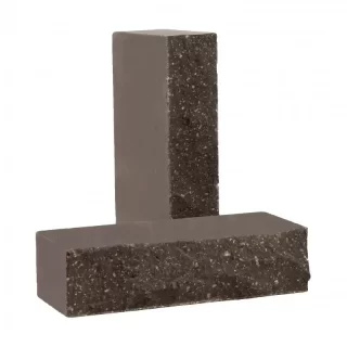 Кирпич облицовочный гиперпрессованный полнотелый фактурный «Дикий камень» ГРАФИТ КСЛА6