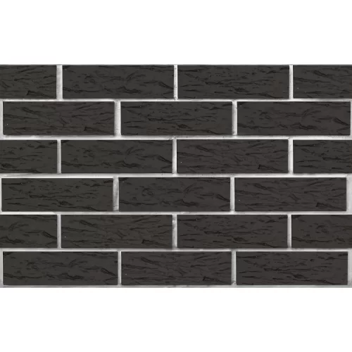 Кирпич керамический графитовый, 250х120х65 поверхность рустик, ЛСР