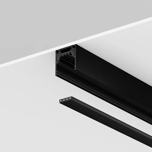 Токоведущая лента 10м Exility IP черный O-TR002-PW-10M — фото 3, Аксессуары и комплектующие для уличной трековой системы освещения Exility IP, Maytoni