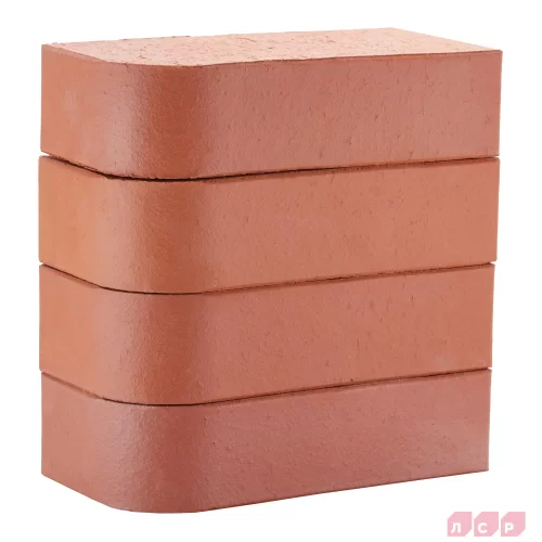 Красный радиусный лицевой полнотелый 250х120х65, 1NF, R-60, керамический кирпич Гродно