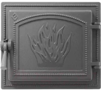 Дверь топочная герметичная Везувий 261 Бронза - 280х320