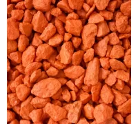 Щебень окрашенный мраморный, оранжевый, 5-10мм (20кг) ЩОорж