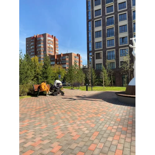 Купить НОТТИНГЕМ красный флэш, 200х100х50, клинкер тротуарный, ЛСР - фото: 1