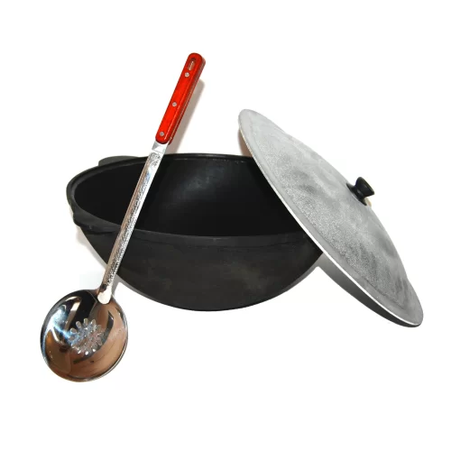 Купить Казан на 8л, с крышкой и шумовкой