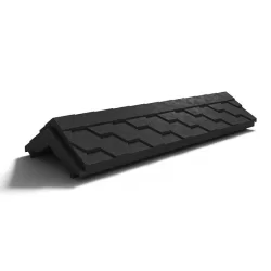 Парапет полимеркомпозитный с посадкой 130мм на полкирпича, чёрный, EVEREST