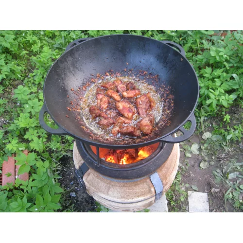 Купить Казан на 8л, с крышкой и шумовкой - фото: 1