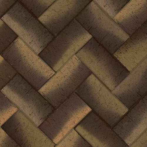 Монако, коричневый с золотом, 200х100х50, клинкер тротуарный, ЛСР