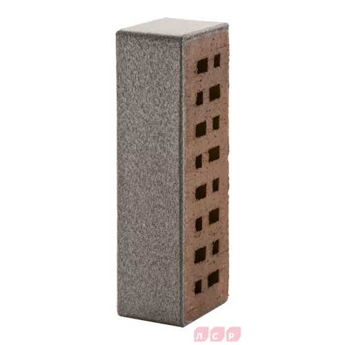 Облицовочный клинкерный кирпич Эльфюс серебристый 250x85x65, гладкий, серия Обсидиан, ЛСР в Минске